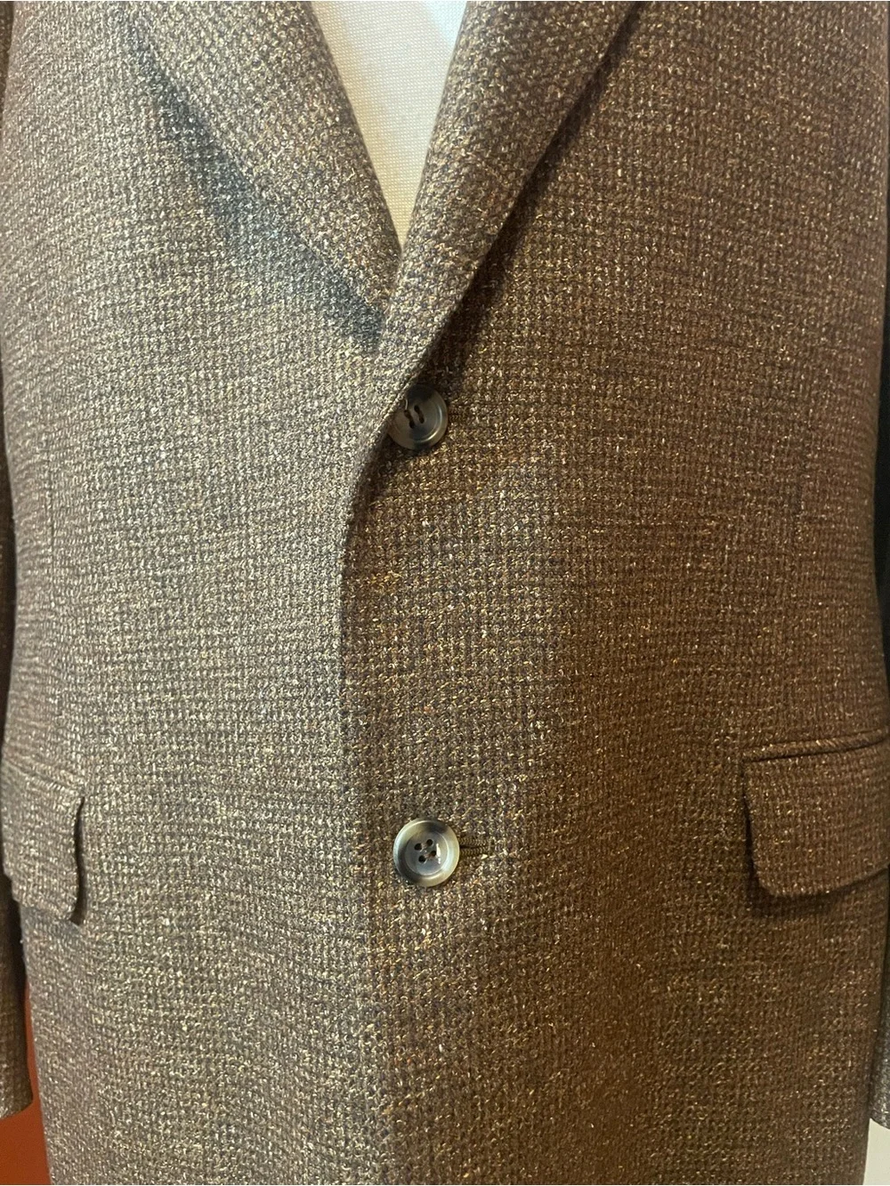 Canali Men’s Wool Linen Tweed Two Button Breathable Italian Sport Coat Blazer